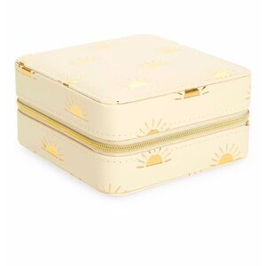 New Square Zip Jewelry Travel Box